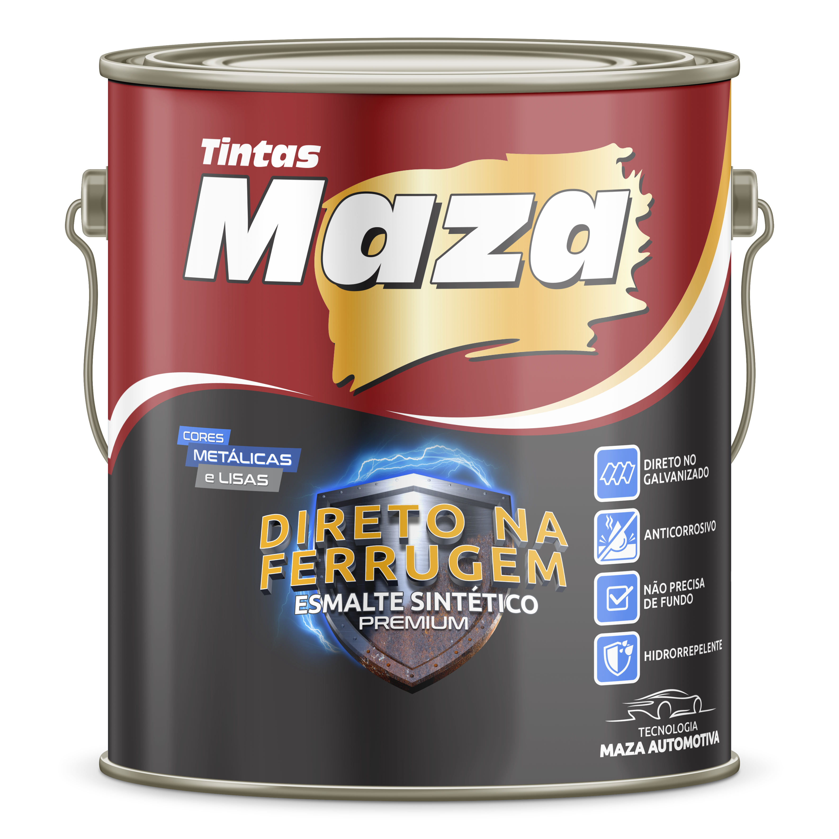 Esmalte Sintético Direto na Ferrugem